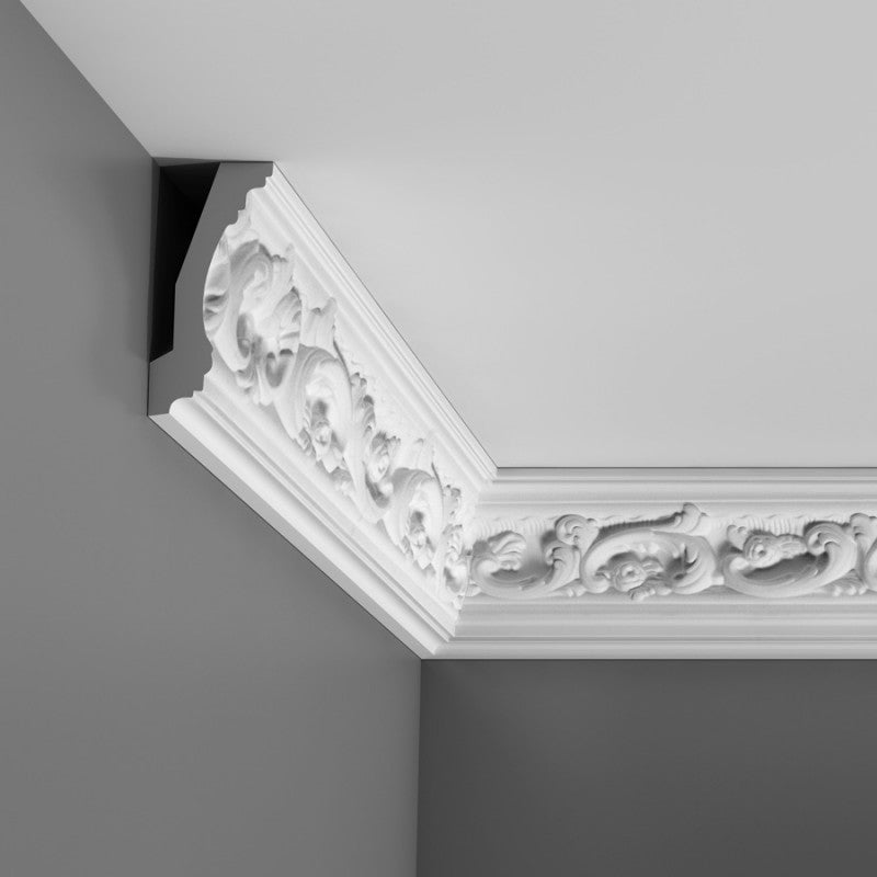 ML 20 di Cornice SOFFITTO/PARETE in DUROPOLIMERO (C201) 200X11,5X5 - Eternal Parquet
