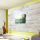 Pannelli 3D Rivestimento a parete in PVC effetto ROVERE SBIANCATO Realistici e isolanti.
