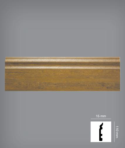 Battiscopa passacavo DUCALE in polistrutturato inscalfibile ML 24 4 colori 15x110 - Eternal Parquet