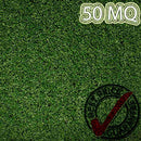 Prato in erba sintetica ROTOLO DA 50MQ tufting 100% polypropylene da 8mm (2mtx25) verde - Eternal Parquet