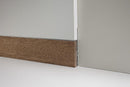 Battiscopa filo muro Profilpas in legno massiccio + sottostruttura alluminio 20ML Profilpas