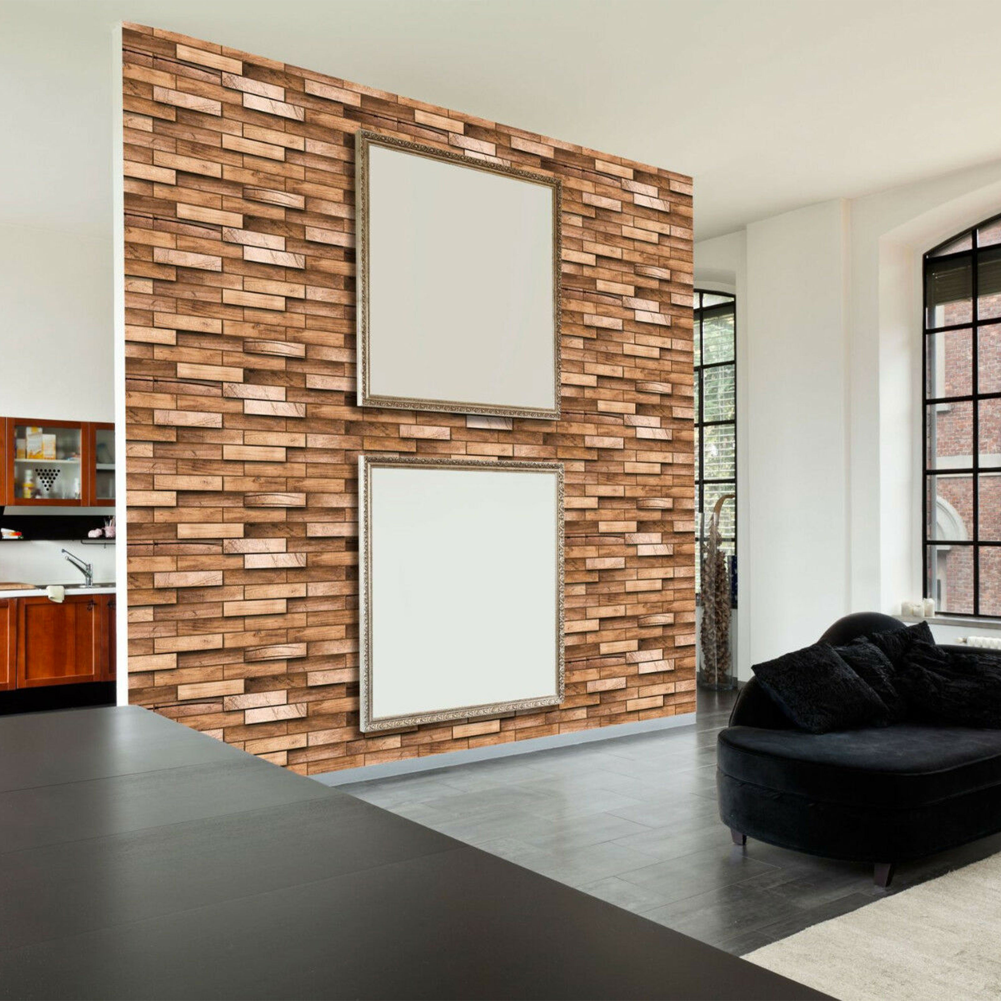 Pannelli 3D Rivestimento a parete in PVC effetto LEGNO Realistici e isolanti. - Eternal Parquet