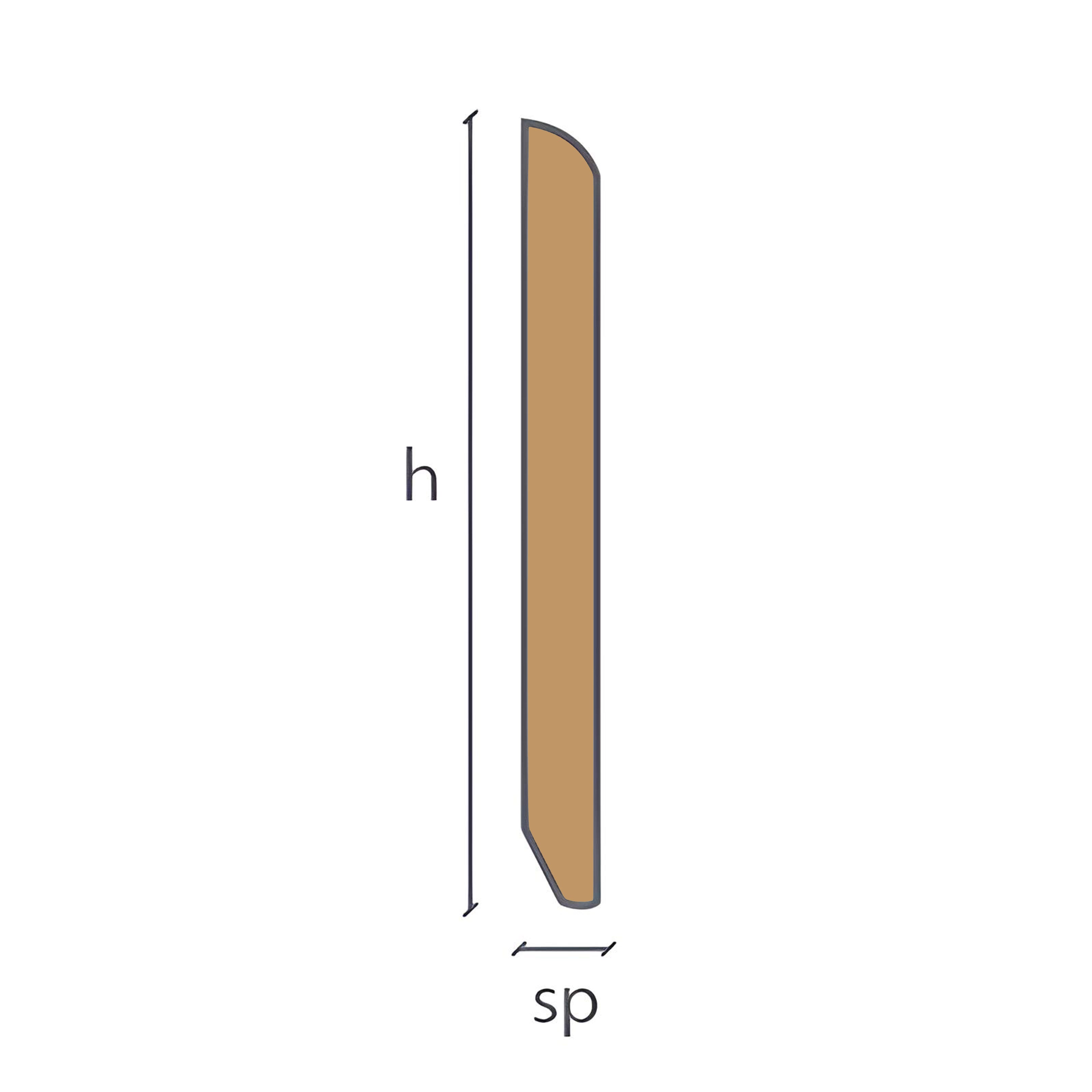 Battiscopa in legno impiallacciato 80X13mm finiture particolari (spazzolato, decapato, cera ecc.) - Eternal Parquet
