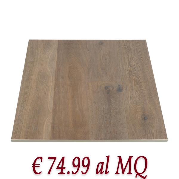 MAXILISTONE STYLEFLOORING "mod.GRAND WHITE AFF" rovere sbiancato affumicato e oliato 220X15X2200 Posa incollata o flottante - Eternal Parquet