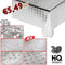 Rotolo da 20ML di Tovaglia PVC Trasparente H140 3D antimacchia Super resistente - Eternal Parquet