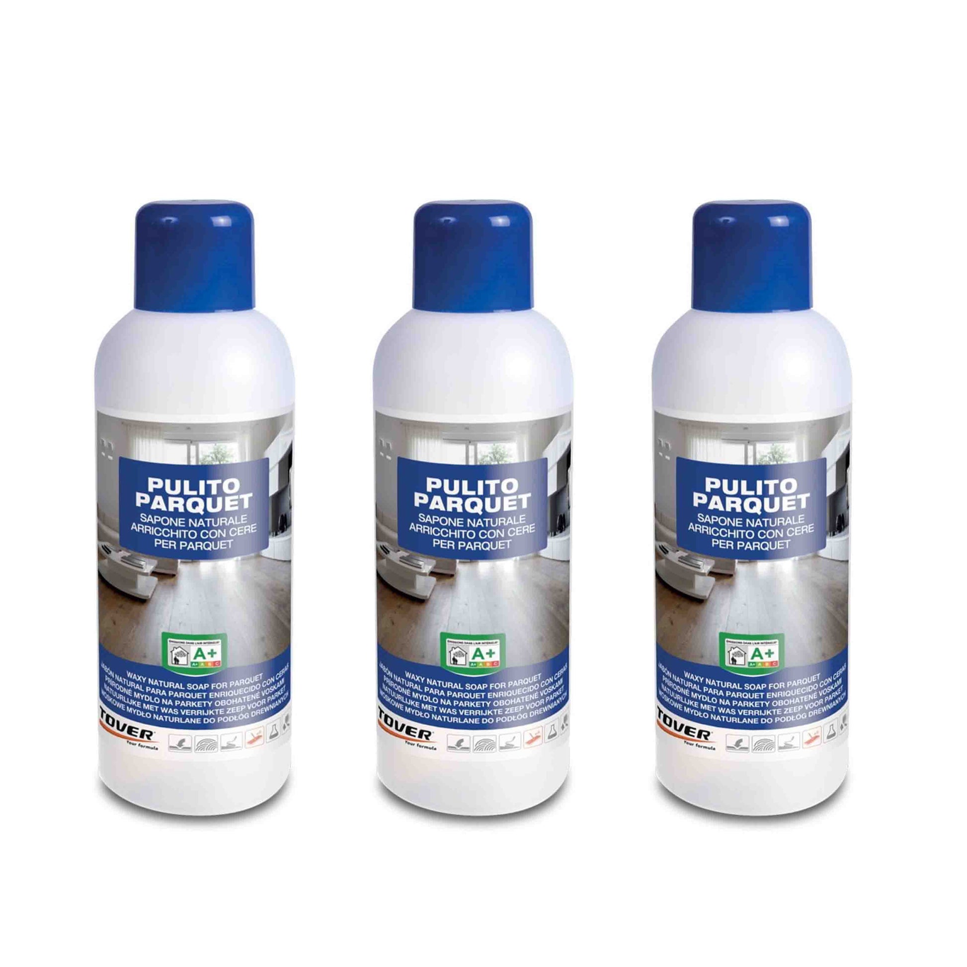 PULITO PARQUET LT.1 sapone naturale per parquet arricchito con cere a pH neutro. - Eternal Parquet