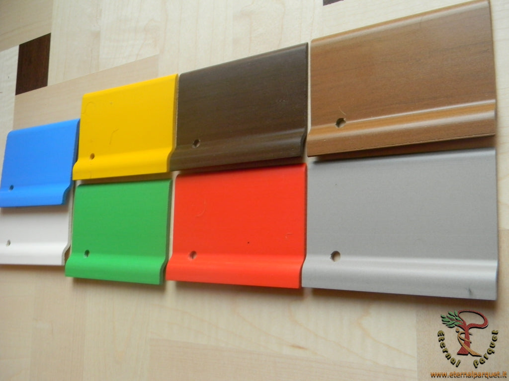 Battiscopa Unydeco in PVC 70x9 colori pastello pacco da 100 metri lineari - Eternal Parquet