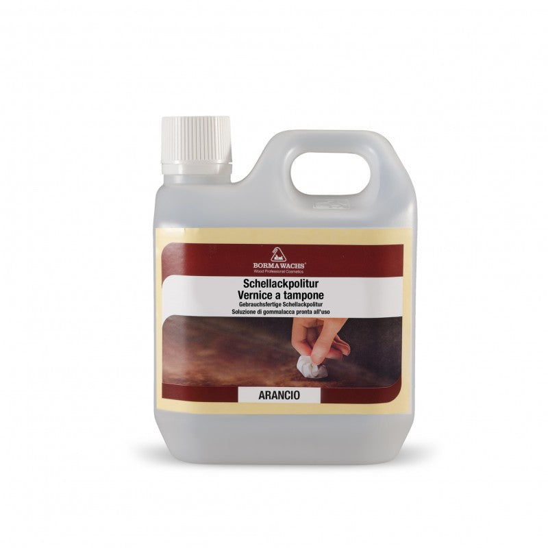 Orange Shellac Pad Paint - Eternal Parquet