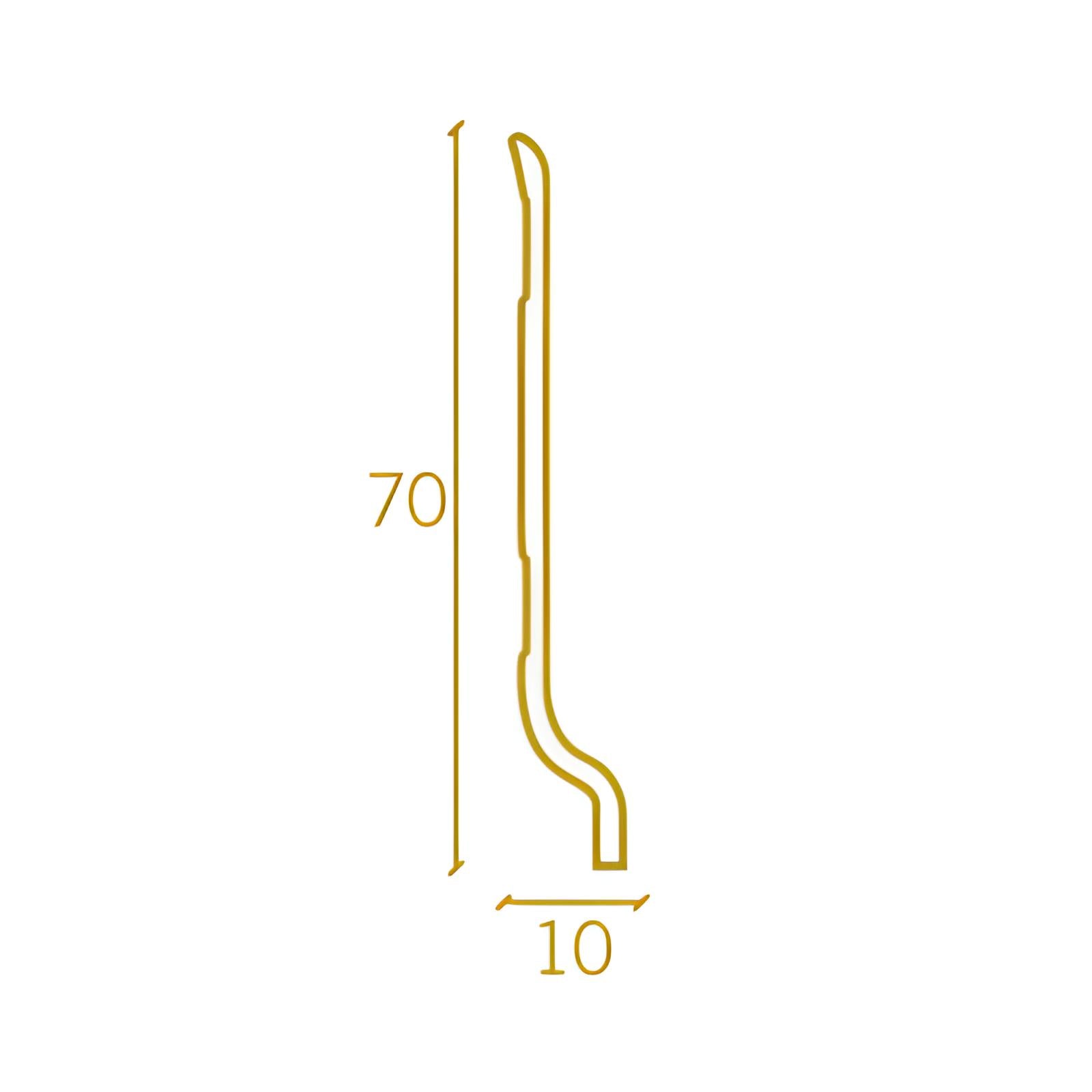 Battiscopa zoccolino  in PVC rigido 70x9 vari colori e decori (prezzo al metro lineare) - Eternal Parquet